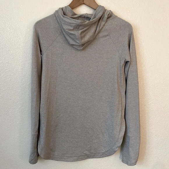 Athleta XXS Light Grey Oversized Hoodie Pullover - Picture 6 of 7